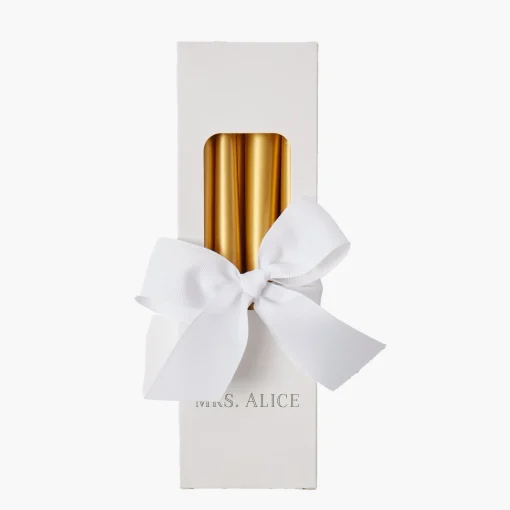 Mrs. Alice Deep Gold Candles (Set of 8)< Candles