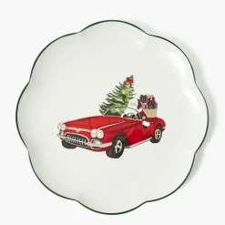 Mrs. Alice Driving Home for Christmas Dinner Plate< Dinner Plates
