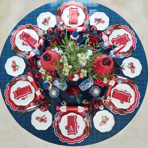 Mrs. Alice Driving Home for Christmas Dinner Plate< Dinner Plates