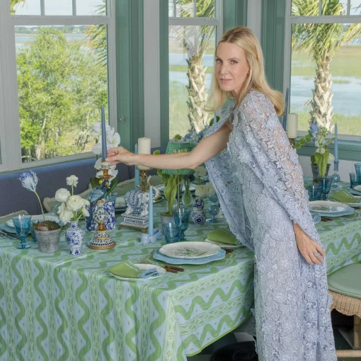 Mrs. Alice Dusty Blue Candles (Set of 8)< Summer Candleware | Candles