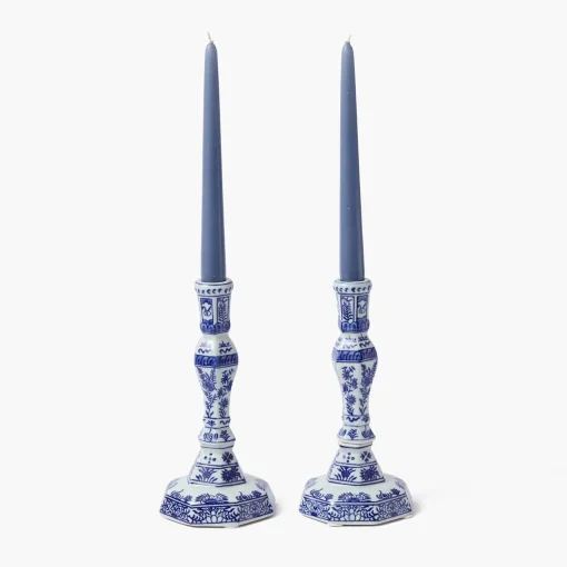 Mrs. Alice Dusty Blue Candles (Set of 8)< Summer Candleware | Candles
