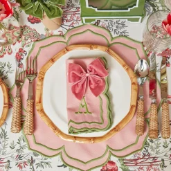 Mrs. Alice Dusty Pink Velvet Napkin Bows (Set of 4)< Napkin Rings & Bows
