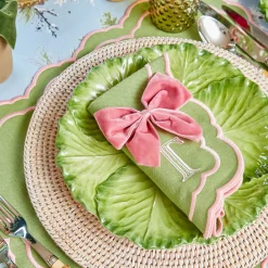 Mrs. Alice Dusty Pink Velvet Napkin Bows (Set of 4)< Napkin Rings & Bows