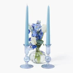 Mrs. Alice Eden Blue Candle Set< Candles | Candlescapes