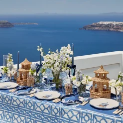 Mrs. Alice Eden Blue Candle Set (Navy)< Summer Glassware | Summer Candleware