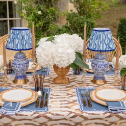 Mrs. Alice Eden Chestnut Candle Holder (Pair)< Summer Glassware | Summer Candleware