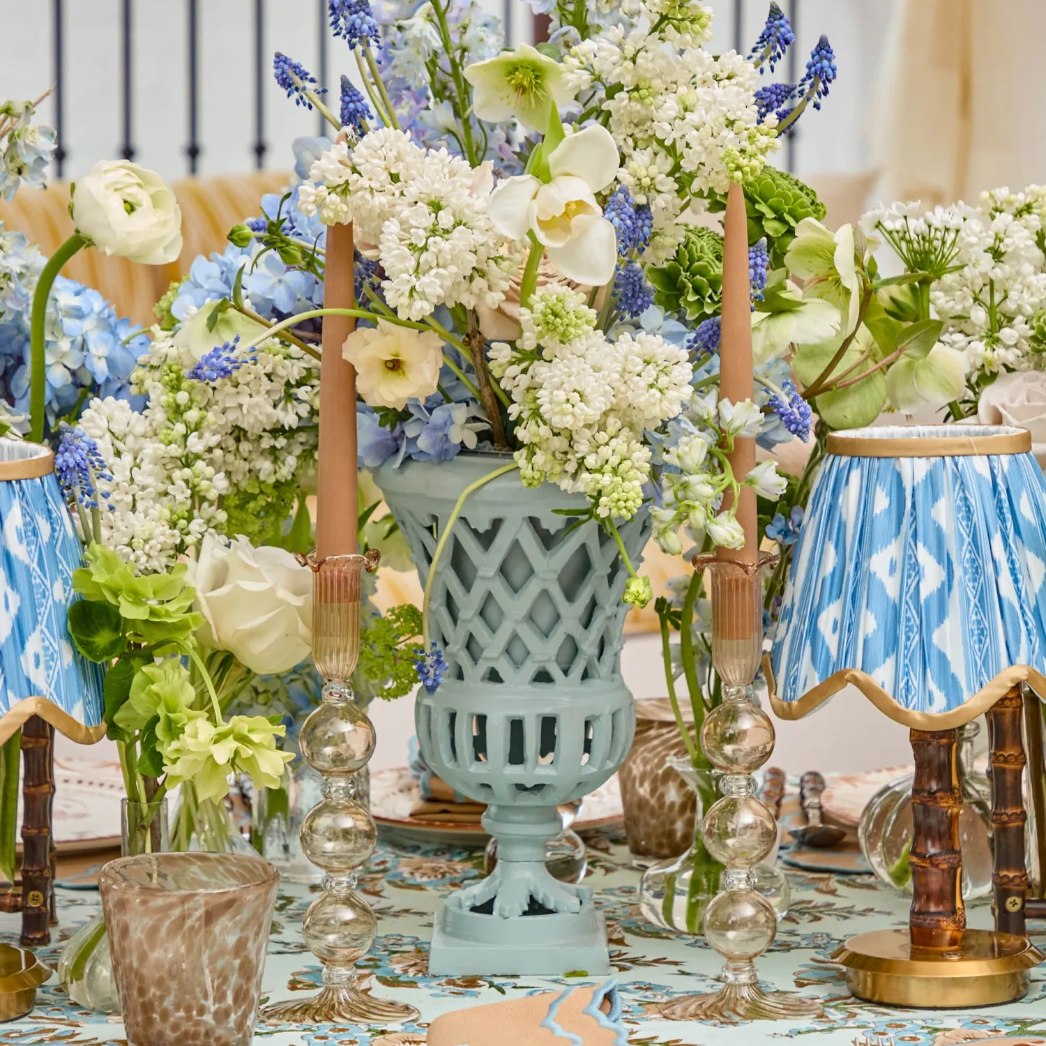 Mrs. Alice Eden Chestnut Candle Set< Summer Glassware | Summer Candleware