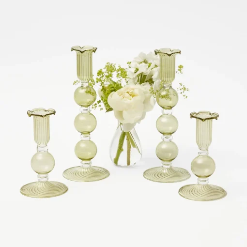 Mrs. Alice Eden Green Candle Set (Apple Green)< Candles | Candlescapes