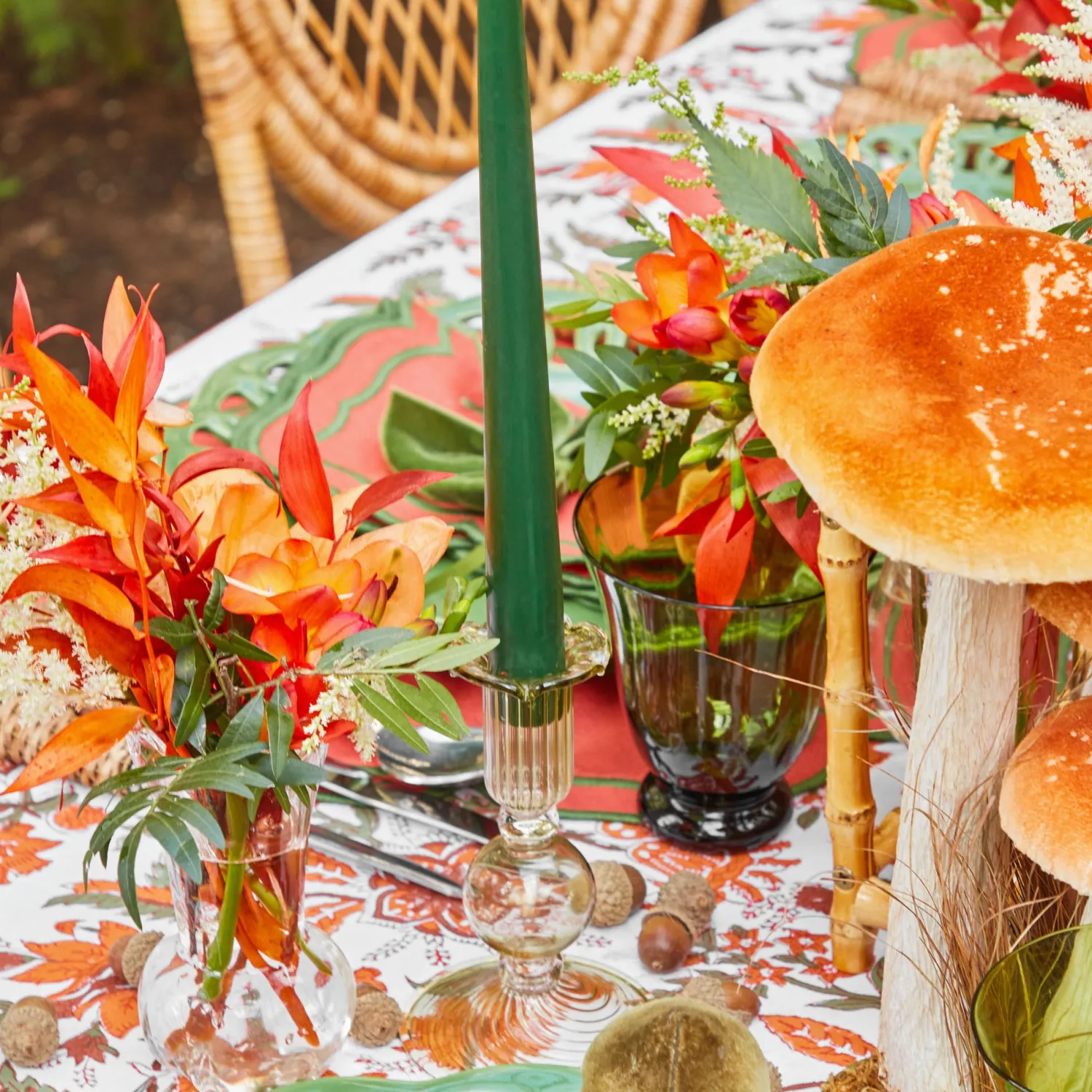 Mrs. Alice Eden Green Candle Set (Forest Green)< Candles | Candlescapes