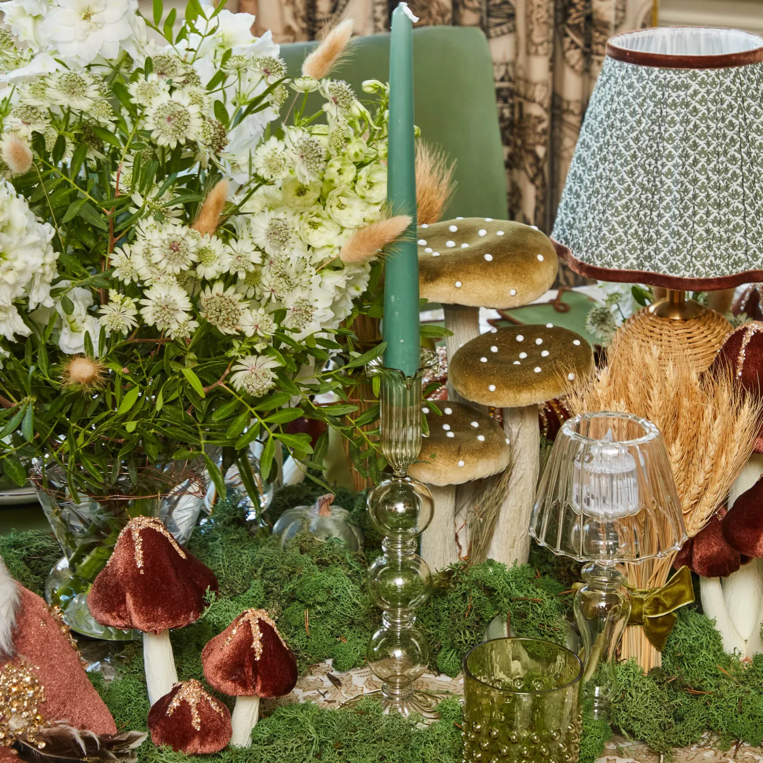 Mrs. Alice Eden Green Candle Set (Forest Green)< Candles | Candlescapes