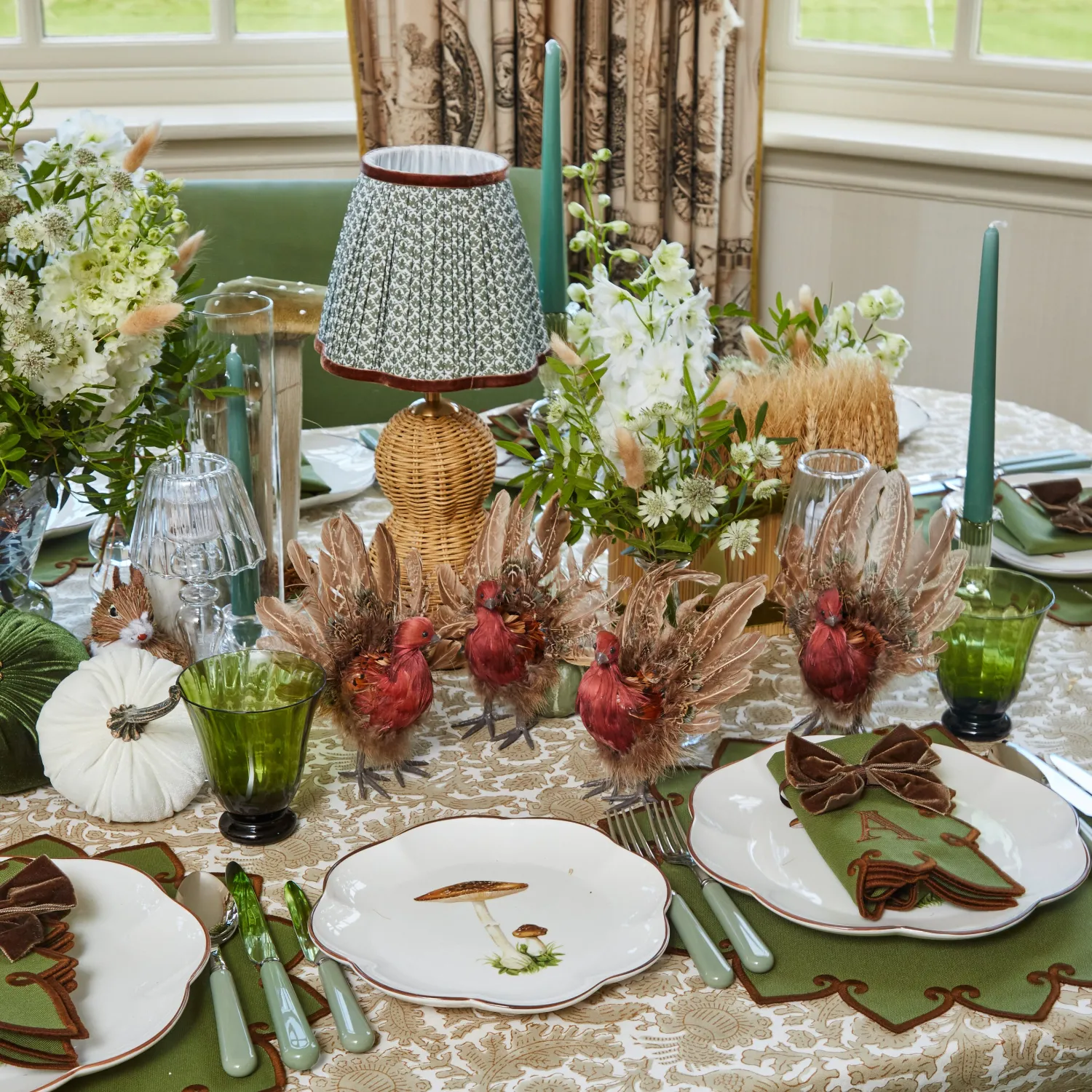 Mrs. Alice Eden Green Candle Set (Forest Green)< Candles | Candlescapes