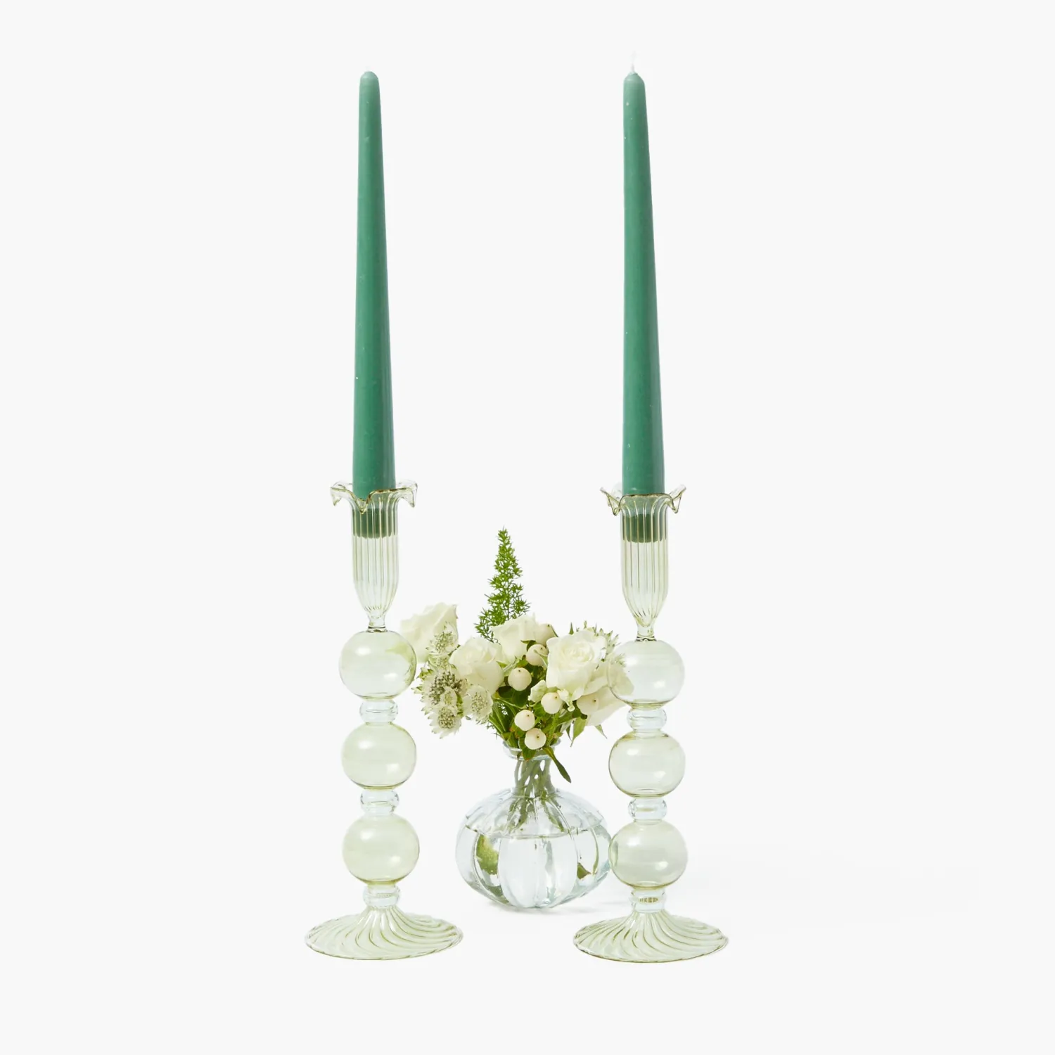 Mrs. Alice Eden Green Candle Set (Forest Green)< Candles | Candlescapes