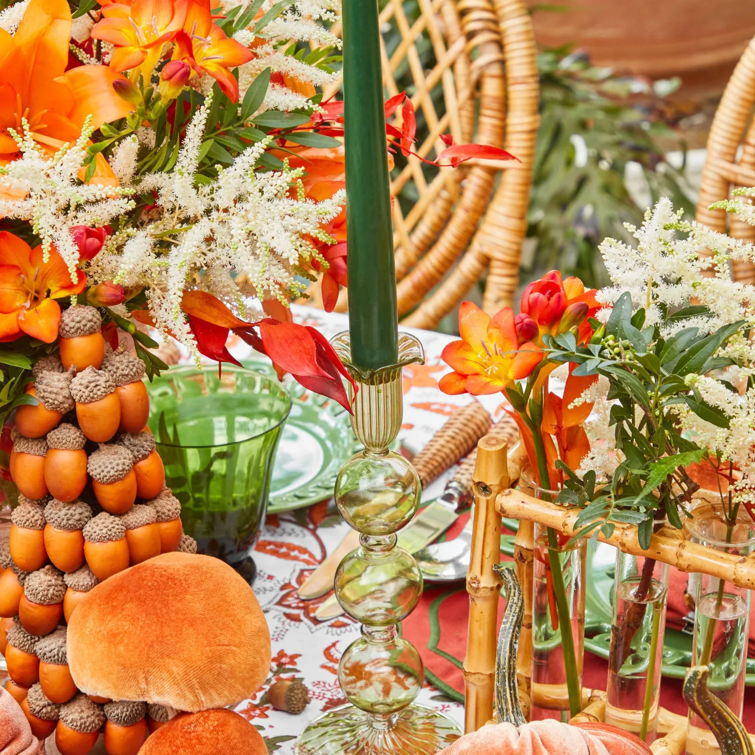 Mrs. Alice Eden Green Candle Set (Forest Green)< Candles | Candlescapes