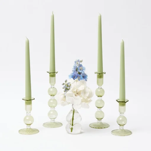 Mrs. Alice Eden Green Candle Set (Spring Green)< Candles | Candlescapes