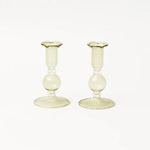 Mrs. Alice Eden Green Candle Set (Spring Green)< Candles | Candlescapes