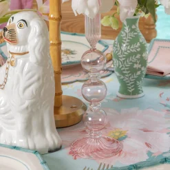 Mrs. Alice Eden Pink Candle Holder (Pair)< Summer Candleware | Candle Holders