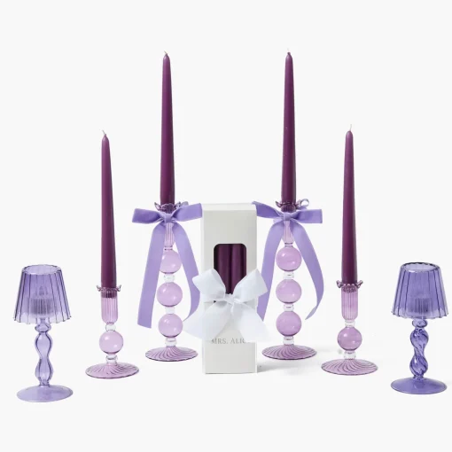 Mrs. Alice Eden Purple Candlescape< Candles | Candlescapes