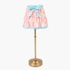 Mrs. Alice Edie Rechargeable Lamp with Pink & Blue Ikat Bow Shade (18cm)< Rechargeable Table Lamps