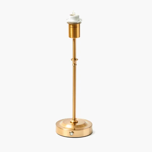 Mrs. Alice Edie Tall Rechargeable Lamp with Green Frilled Silk Shade (18cm)< Rechargeable Table Lamps