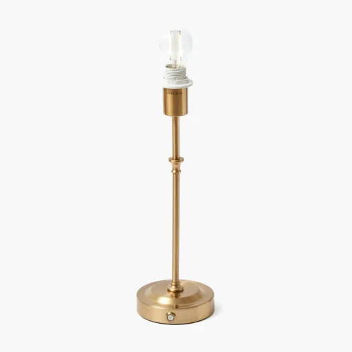 Mrs. Alice Edie Tall Rechargeable Lamp with Pink Lotus Shade (18cm)< Rechargeable Table Lamps