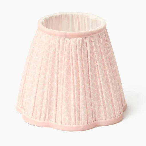 Mrs. Alice Edie Tall Rechargeable Lamp with Pink Lotus Shade (18cm)< Rechargeable Table Lamps