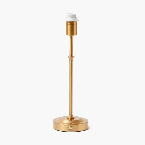 Mrs. Alice Edie Tall Rechargeable Lamp with Olive & Chocolate Ikat Shade (18cm)< Rechargeable Table Lamps