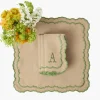 Mrs. Alice Edith Sand & Green Napkins (Set of 4)< Summer Table Linen | Napkins