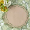 Mrs. Alice Edith Sand & Green Placemats (Set of 4)< Summer Table Linen | Placemats
