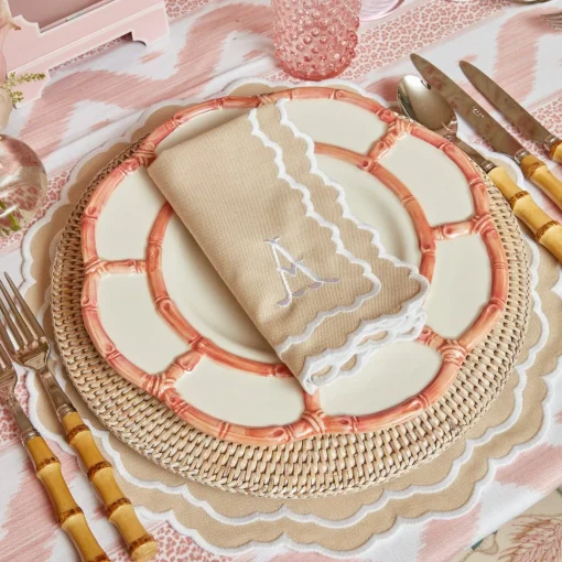 Mrs. Alice Edith Sand Napkins (Set of 4)< Napkins | Mrs. Alice Monogram
