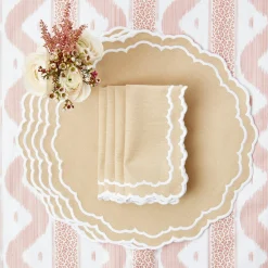Mrs. Alice Edith Sand Napkins (Set of 4)< Napkins | Mrs. Alice Monogram