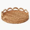Mrs. Alice Elena Rattan Round Tray< Trays | Trays