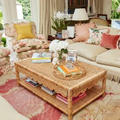 Mrs. Alice Elena Rattan Round Tray< Trays | Trays