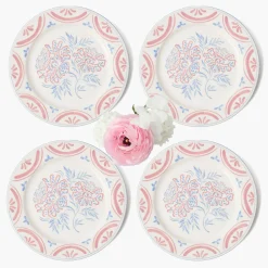 Mrs. Alice Eliza Floral Dinner Plates (Set of 4)< Summer Crockery | Dinner Plates