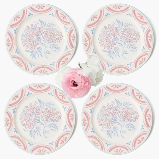 Mrs. Alice Eliza Floral Dinner Plates (Set of 4)< Summer Crockery | Dinner Plates
