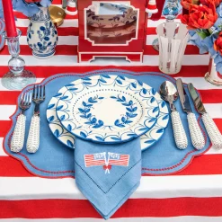 Mrs. Alice Elizabeth Blue Garland Starter Plate< Starter Plates