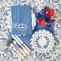 Mrs. Alice Elizabeth Blue Garland Starter Plate< Starter Plates