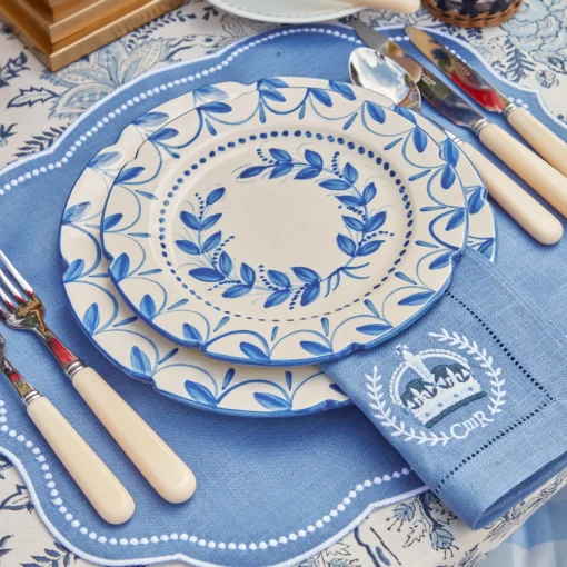Mrs. Alice Elizabeth Blue Garland Starter Plate< Starter Plates