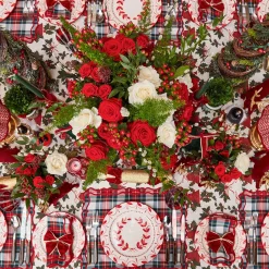 Mrs. Alice Elizabeth Red Garland Dinner Plate< Dinner Plates