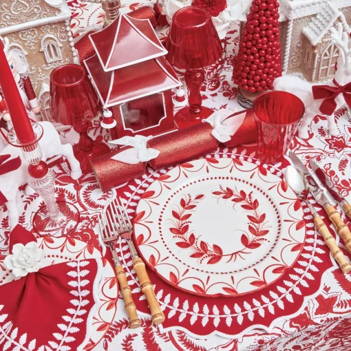 Mrs. Alice Elizabeth Red Garland Dinner Plate< Dinner Plates