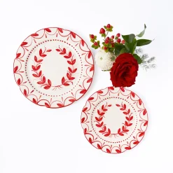 Mrs. Alice Elizabeth Red Garland Starter Plates< Starter Plates
