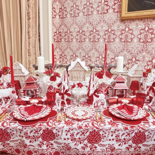 Mrs. Alice Elizabeth Red Garland Starter Plates< Starter Plates