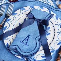 Mrs. Alice Eloise Blue & Navy Napkins (Set of 4)< Napkins | Mrs. Alice Monogram