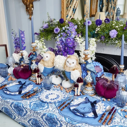 Mrs. Alice Eloise Blue & Navy Napkins (Set of 4)< Napkins | Mrs. Alice Monogram