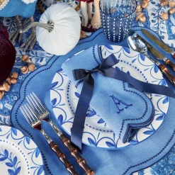 Mrs. Alice Eloise Blue & Navy Napkins (Set of 4)< Napkins | Mrs. Alice Monogram