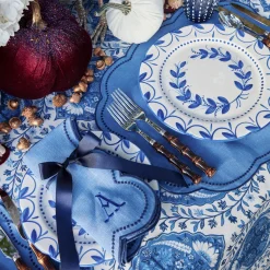 Mrs. Alice Eloise Blue & Navy Napkins (Set of 4)< Napkins | Mrs. Alice Monogram