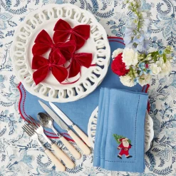 Mrs. Alice Eloise Blue & Red Placemats (Set of 4)< Placemats