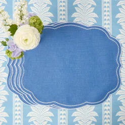 Mrs. Alice Eloise Blue Placemats (Set of 4)< Summer Table Linen | Placemats