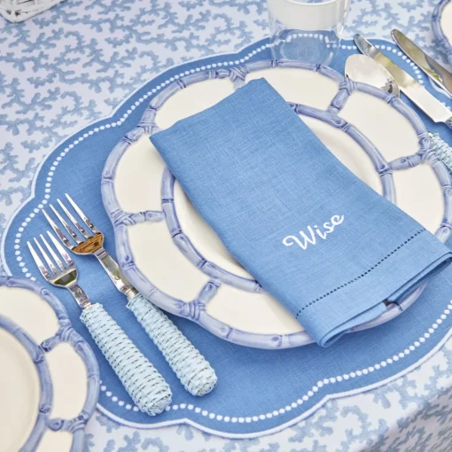 Mrs. Alice Eloise Blue Placemats (Set of 4)< Summer Table Linen | Placemats