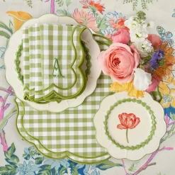Mrs. Alice Eloise Green Gingham Napkins (Set of 4)< Summer Table Linen | Napkins