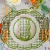 Mrs. Alice Eloise Green Gingham Placemats & Napkins (Set of 4)< Summer Table Linen | Table Linen Sets
